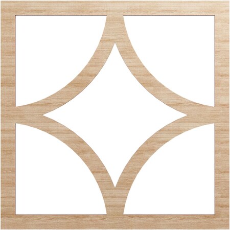 Ekena Millwork Statesman Wood Fretwork Pierced Ceiling Medallion, Alder, 16"OD x 10 1/4"ID x 3/8"T CMWP16X16X0375STAL